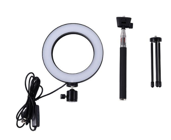 Mobile Live Stream Soft Light with Tripod and Ring Light